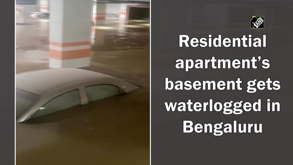 Bengaluru heavy rains: Residential apartment’s basement gets waterlogged 