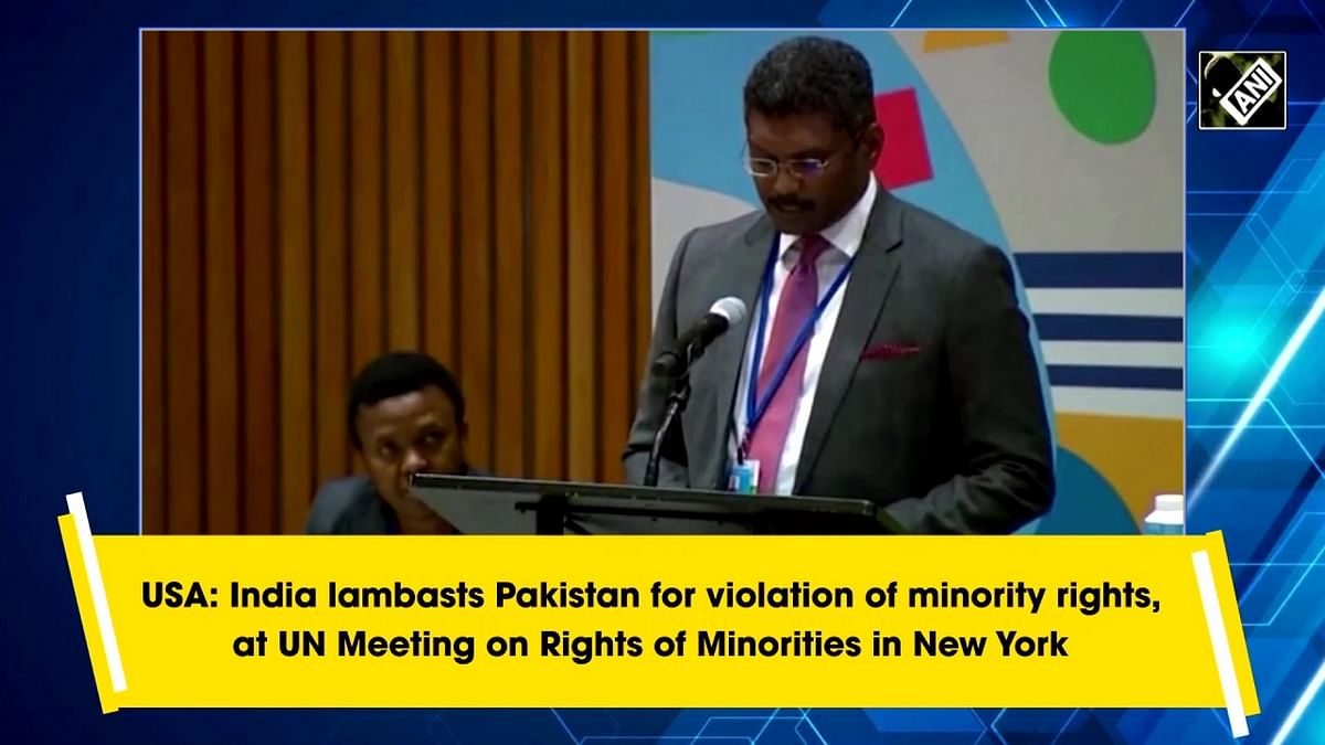 India slams Pakistan for violation of minority rights, at UN Meeting on Rights of Minorities in NYC