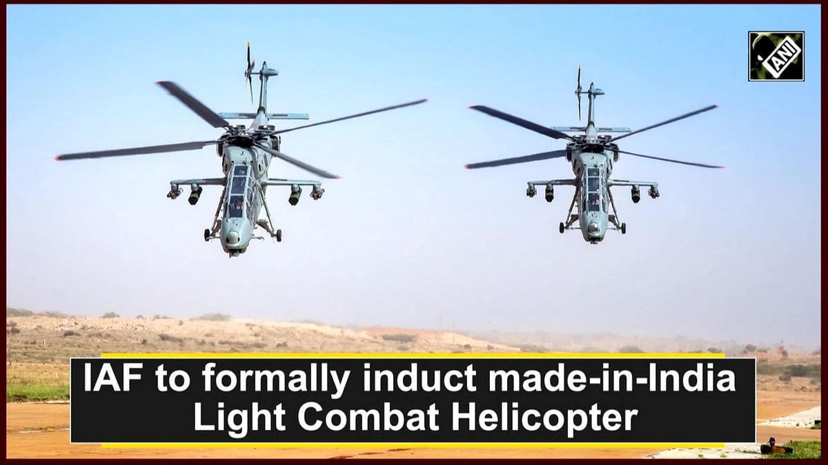 IAF to formally induct made-in-India Light Combat Helicopters