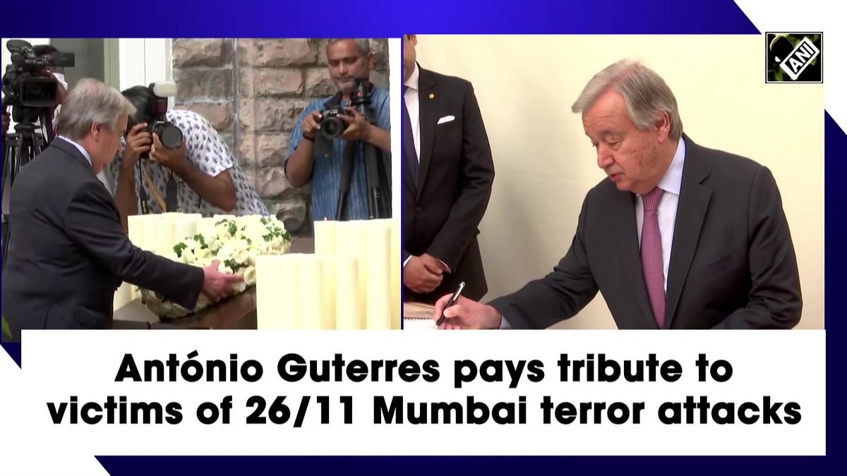 António Guterres pays tribute to victims of 26/11 Mumbai terror attacks in Mumbai
