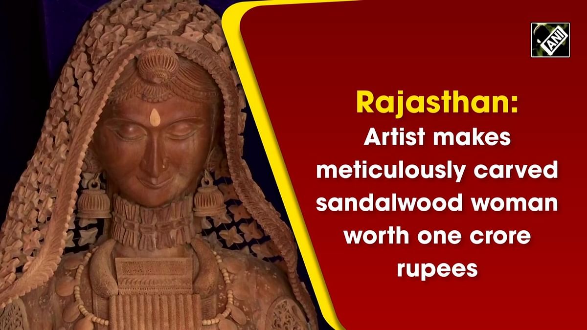 Rajasthan artist's beautifully crafted sandalwood sculpture worth Rs 1 crore