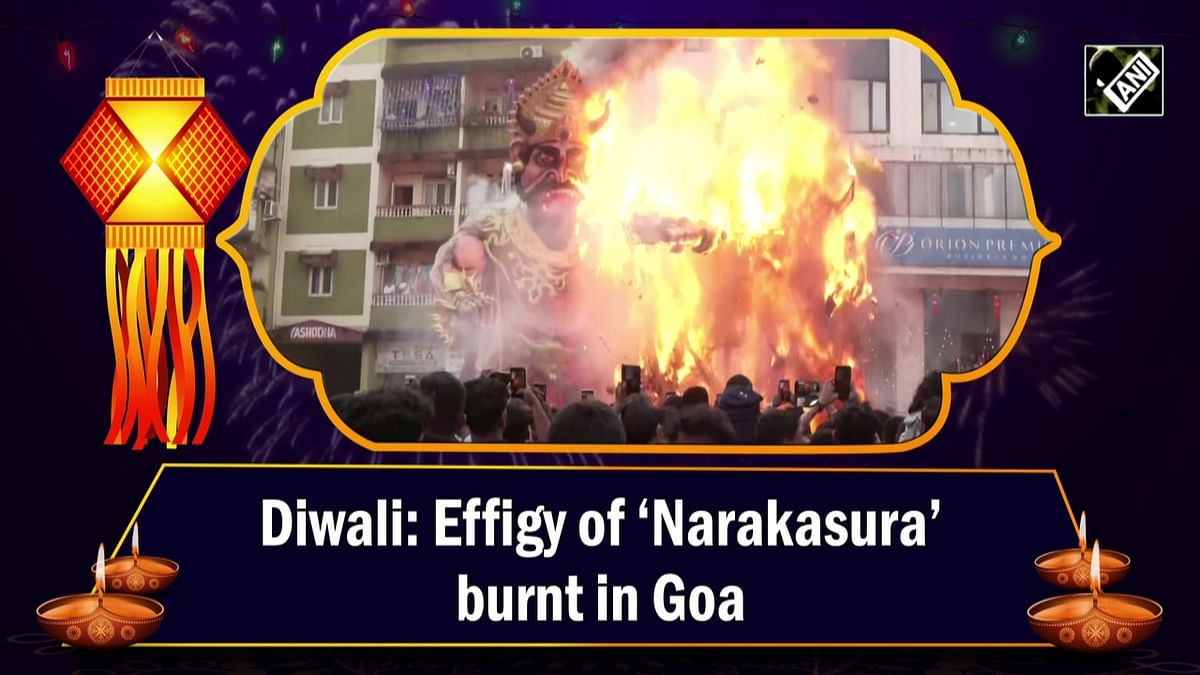 Diwali: Effigy of ‘Narakasura’ burnt in Goa