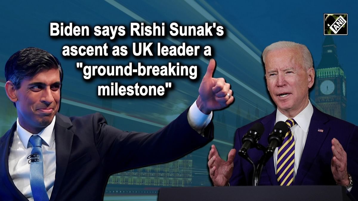 Rishi Sunak's ascent as UK leader a ground-breaking milestone: Joe Biden