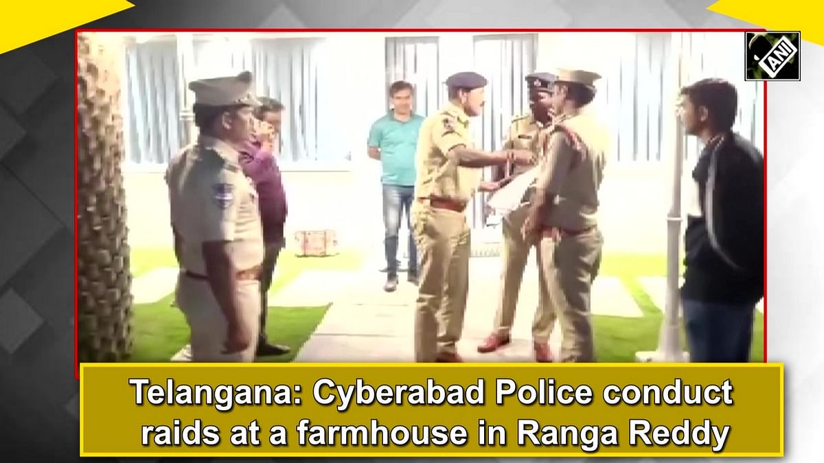 Telangana: Cyberabad Police conduct raids at a farmhouse in Ranga Reddy