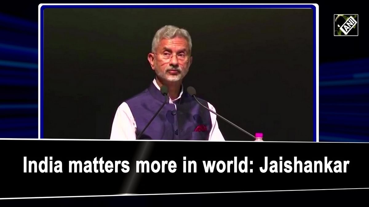 India matters more in world: Jaishankar