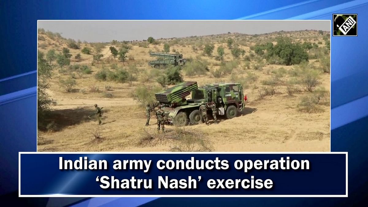 Indian army, IAF conduct military exercise ‘Shatru Nash’ in Rajasthan