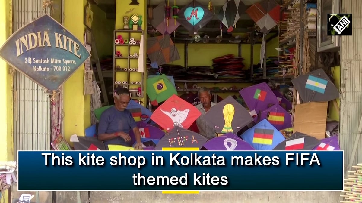 Kolkata shop makes FIFAthemed kites amid Qatar World Cup