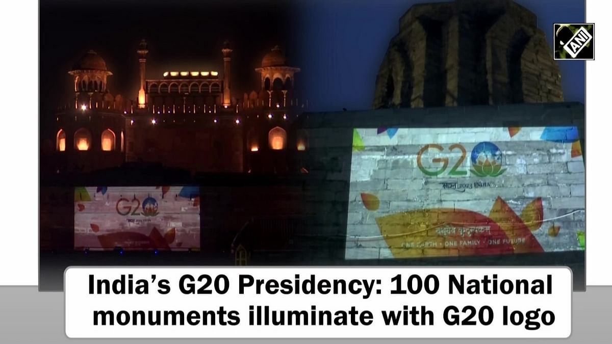 India’s G20 Presidency: 100 National monuments illuminate with G20 logo