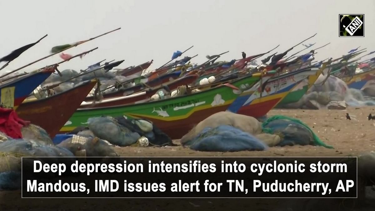 Deep depression intensifies into cyclonic storm Mandous, IMD issues alert for TN, Puducherry, AP
