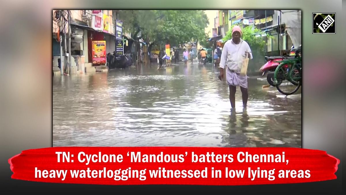 Cyclone Mandous batters Chennai, heavy waterlogging witnessed in low-lying areas