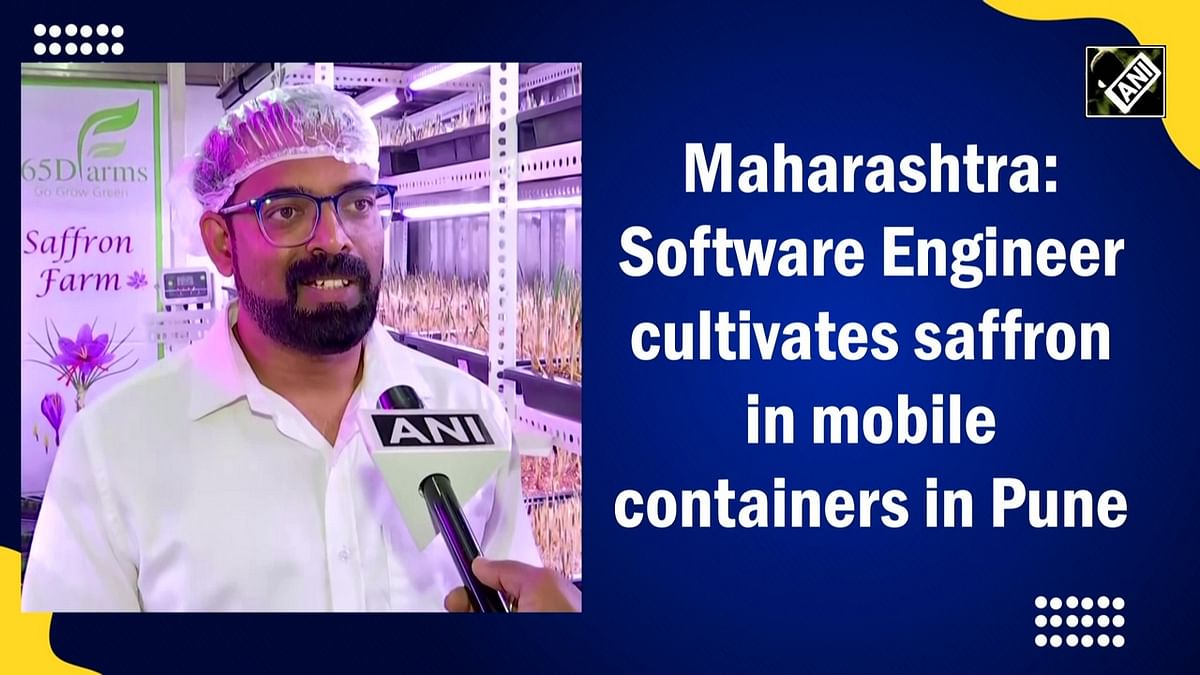 Pune engineer cultivates saffron in mobile containers