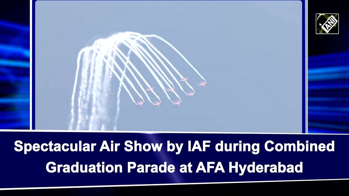 Spectacular air show at IAF's Combined Graduation Parade in Hyderabad