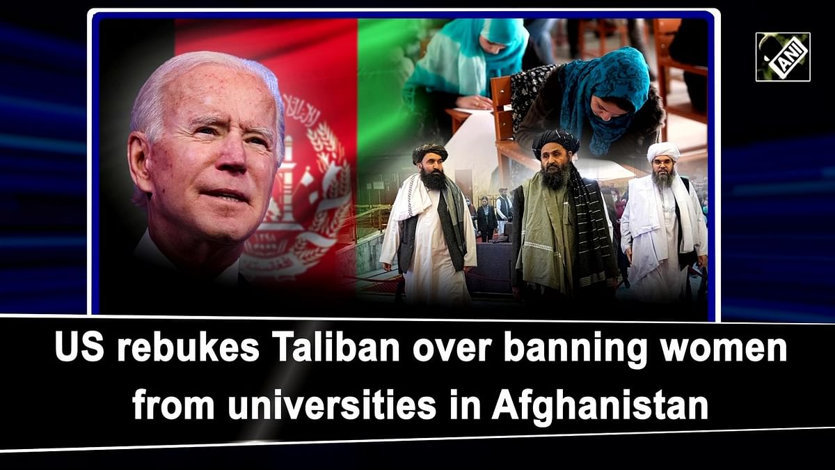 US rebukes Taliban for banning women from attending universities