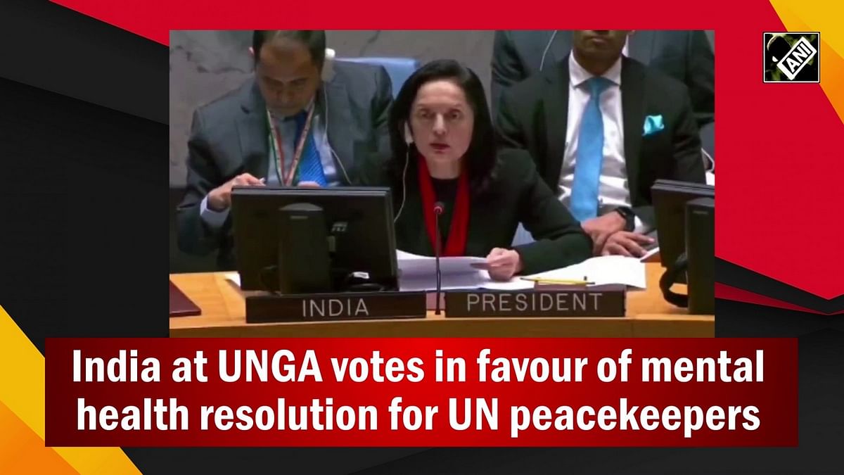 India at UNGA votes in favour of mental health resolution for UN peacekeepers 