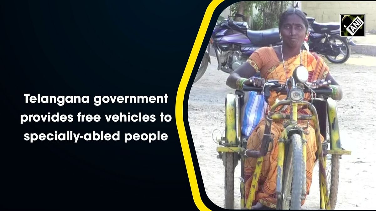 Telangana govt gives free vehicles to specially-abled people