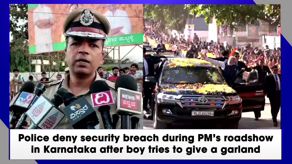 Police deny security breach during PM’s roadshow in Karnataka after boy tries to give a garland