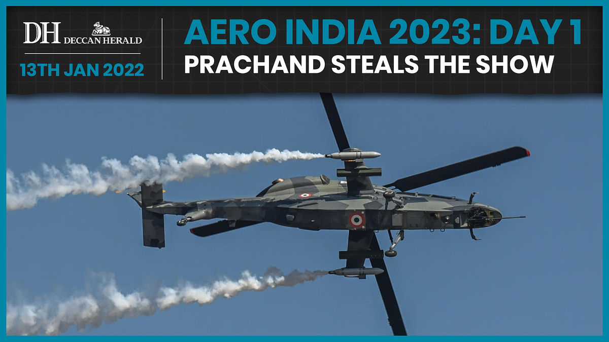 Aero India Day 1: Prachand, India’s indigenous Light Combat Helicopter takes to the skies