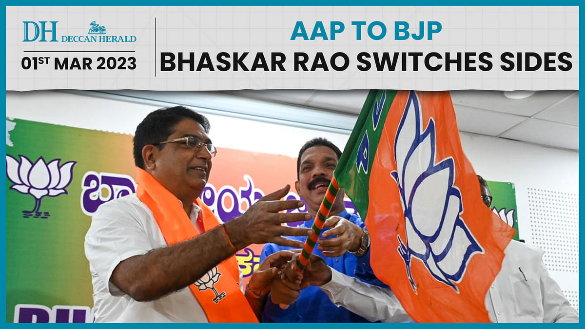 Former AAP leader Bhaskar Rao joins BJP | Calls AAP shameful