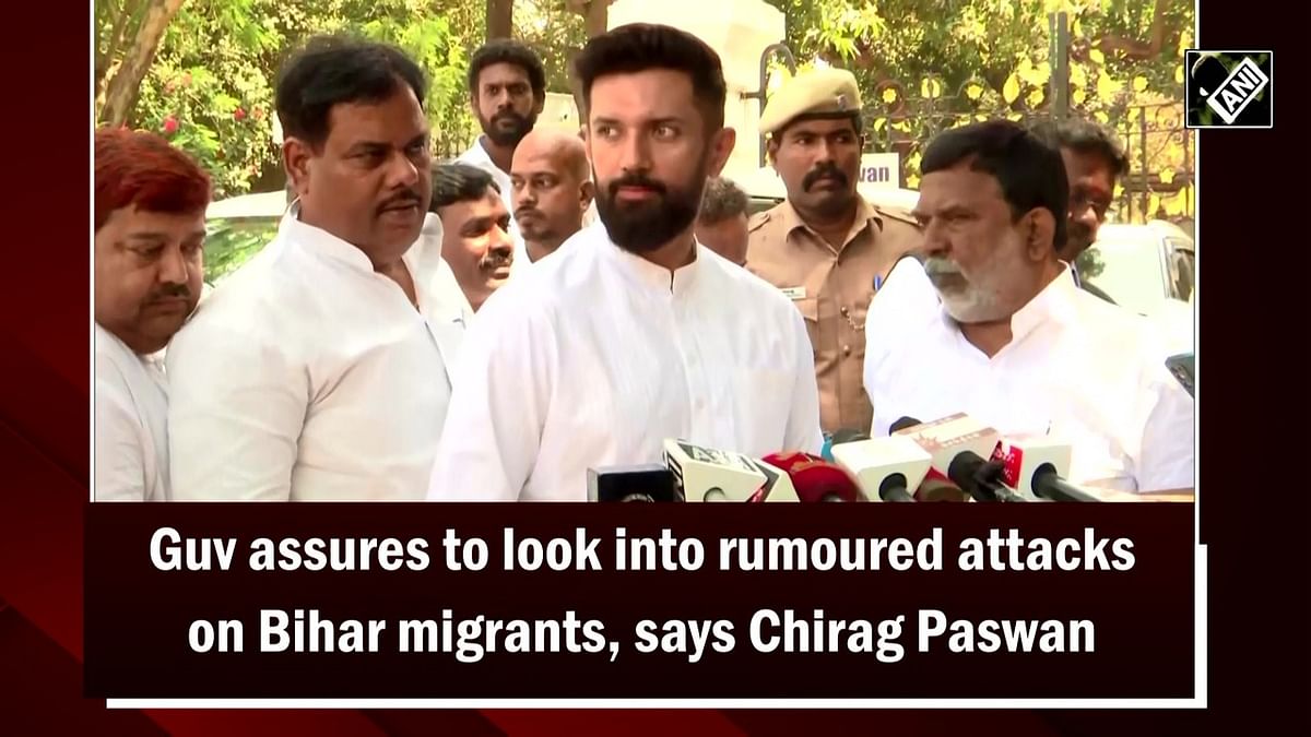 Tamil Nadu Governor assured he'll look into rumoured attacks on Bihar migrants, says Chirag Paswan