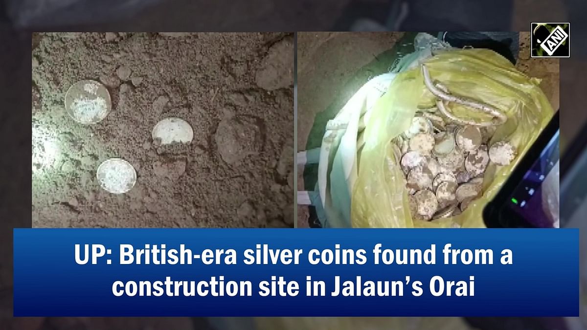 UP: British-era silver coins recovered from a construction site in Orai