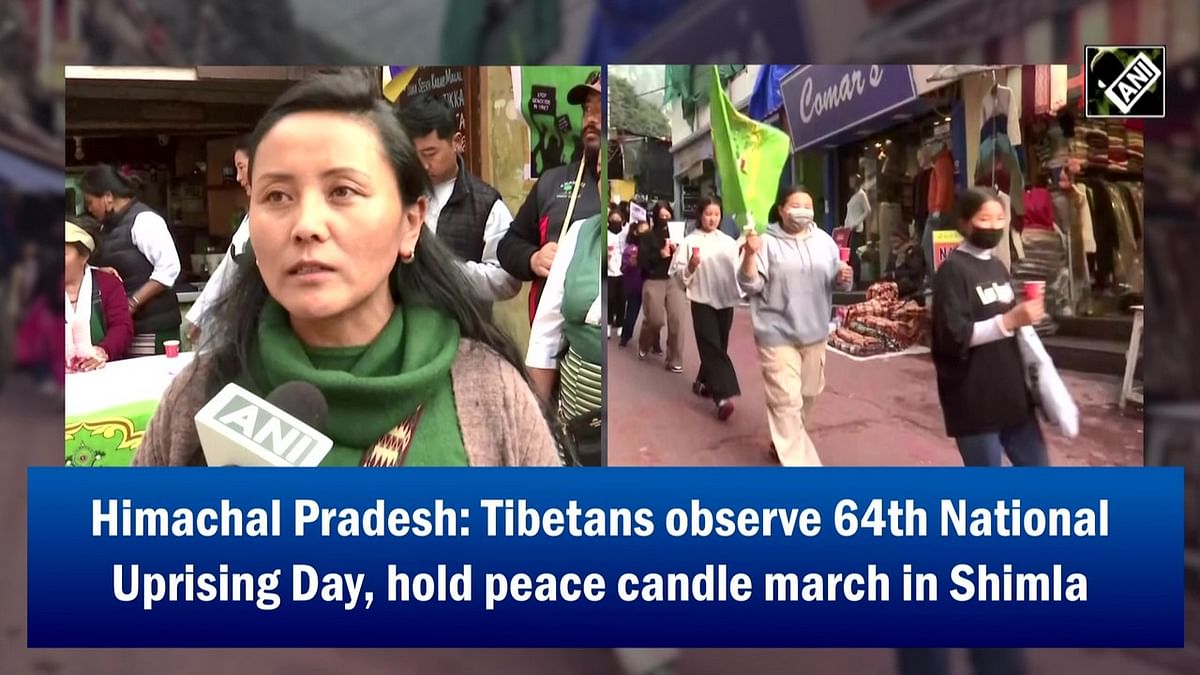 Himachal Pradesh: Tibetans observe 64th National Uprising Day, hold peace candle march in Shimla