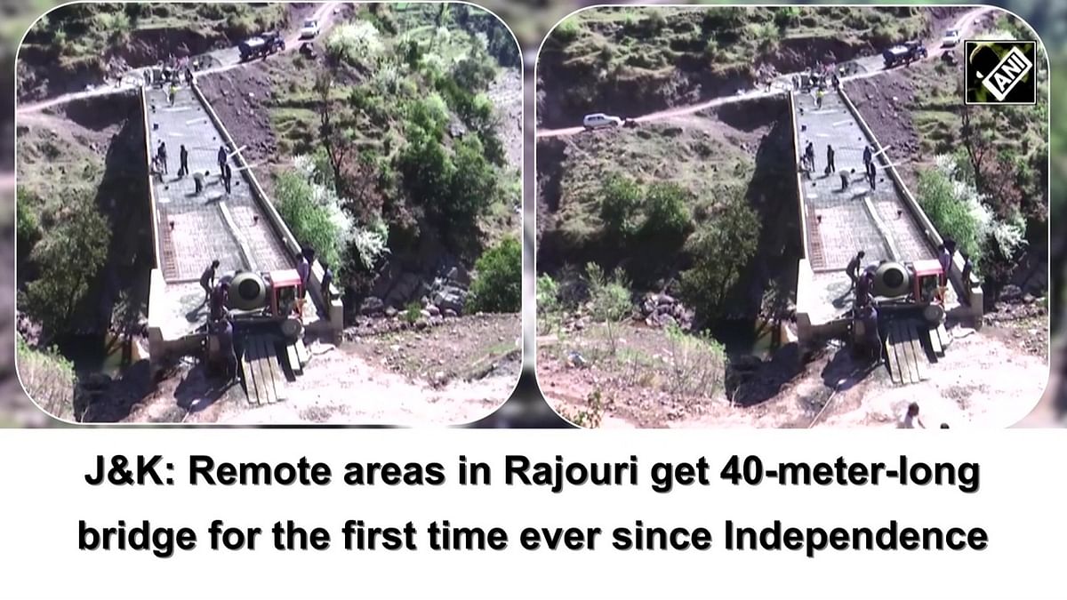J&K: Remote areas in Rajouri get 40-meter-long bridge for the first time ever since Independence