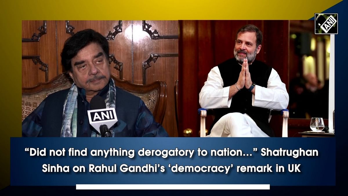 'Didn't find anything derogatory':  Shatrughan Sinha on Rahul's remark in UK