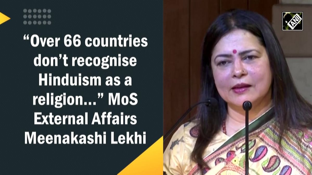 Over 66 countries don’t recognise Hinduism as a religion…: MoS External Affairs Meenakashi Lekhi