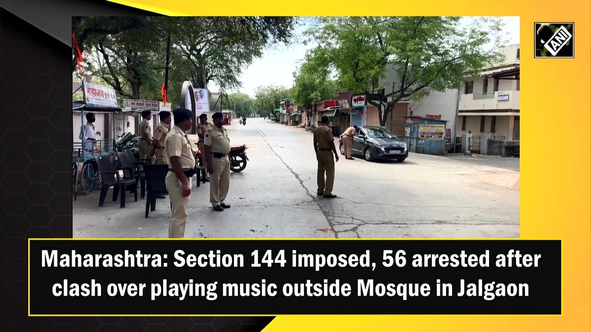 Maharashtra: Section 144 imposed, 56 arrested after clash over playing music outside Mosque in Jalgaon