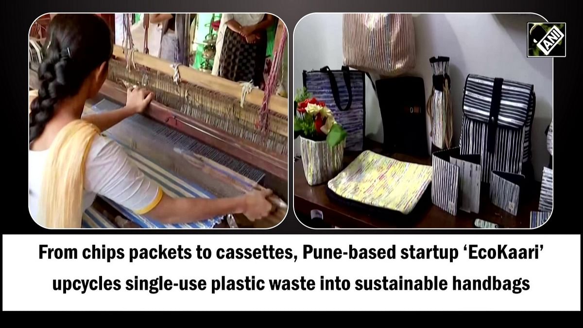 Pune-based startup ‘EcoKaari’ upcycles single-use plastic waste into sustainable handbags