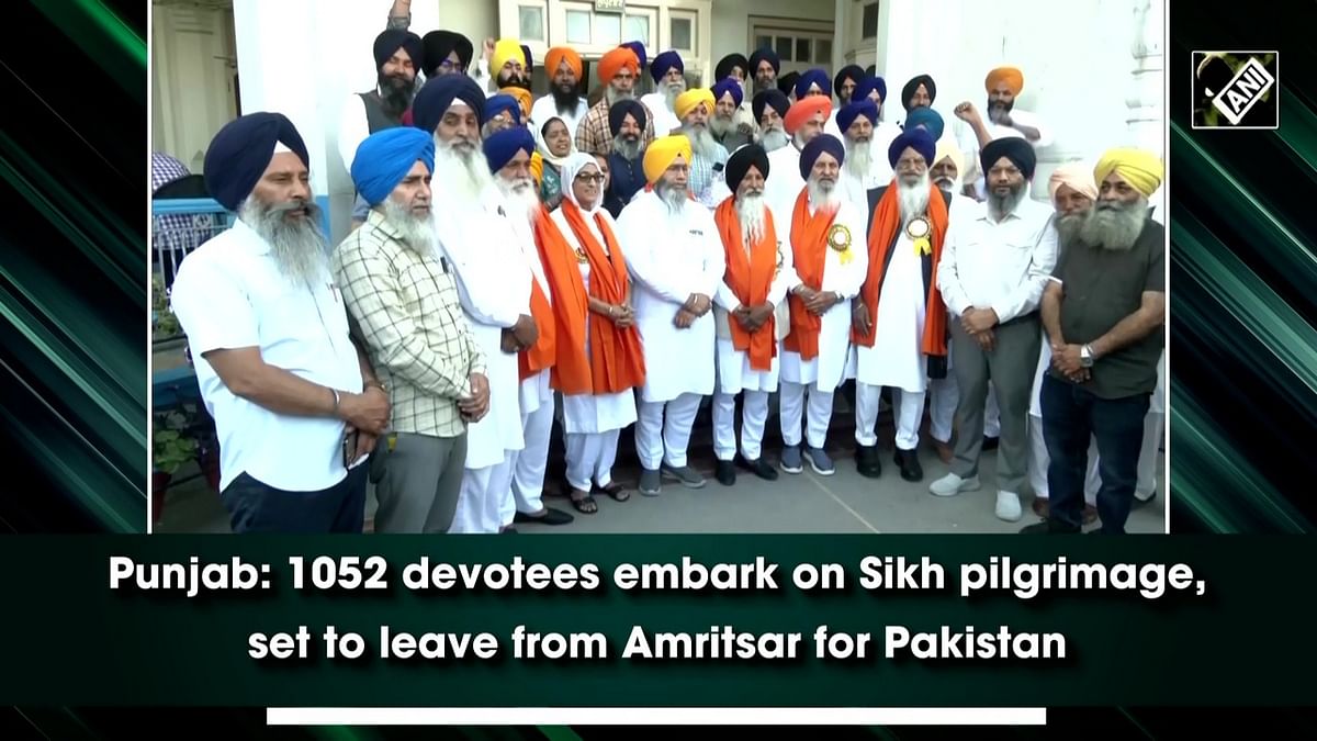 Punjab: 1052 devotees embark on Sikh pilgrimage, set to leave from Amritsar for Pakistan