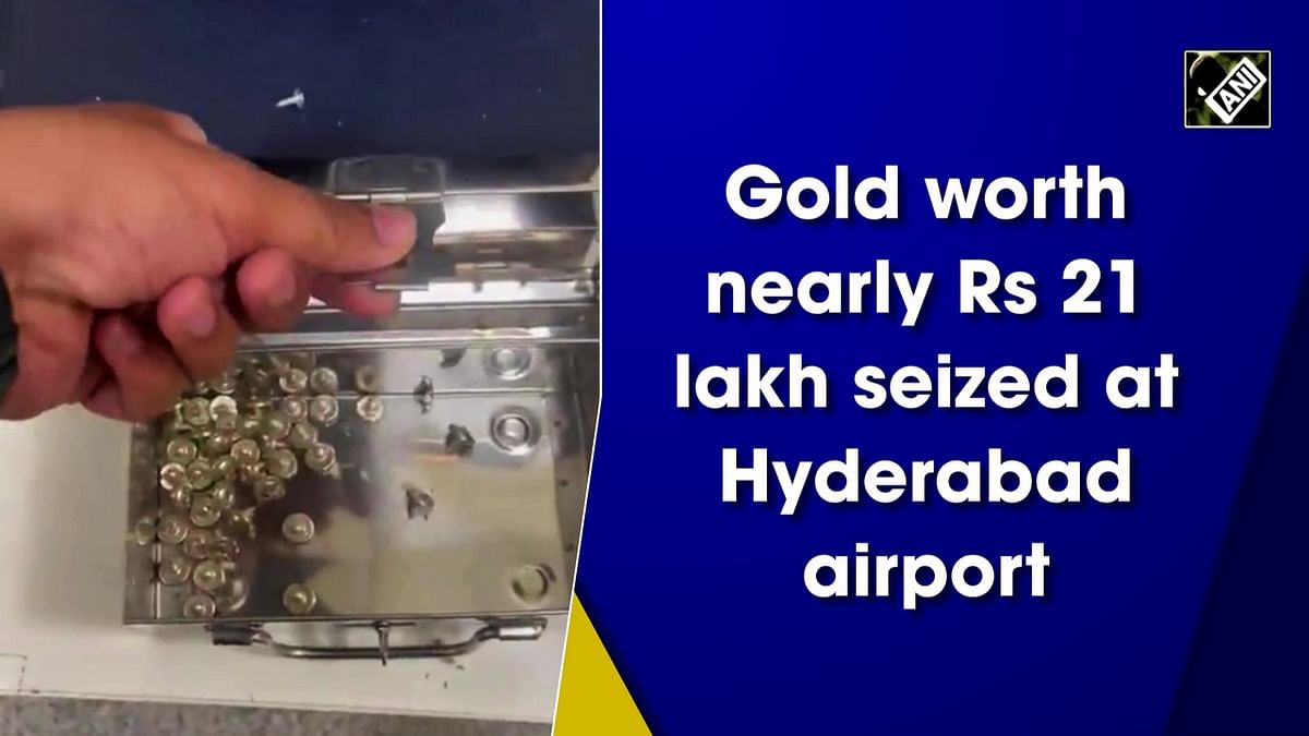 Gold worth nearly Rs 21 lakh seized at Hyderabad airport