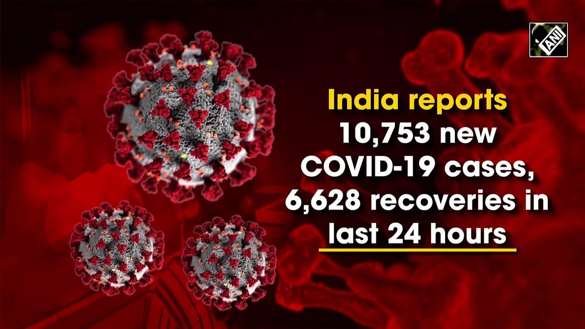 India reports 10,753 new Covid cases, 6,628 recoveries in last 24 hours