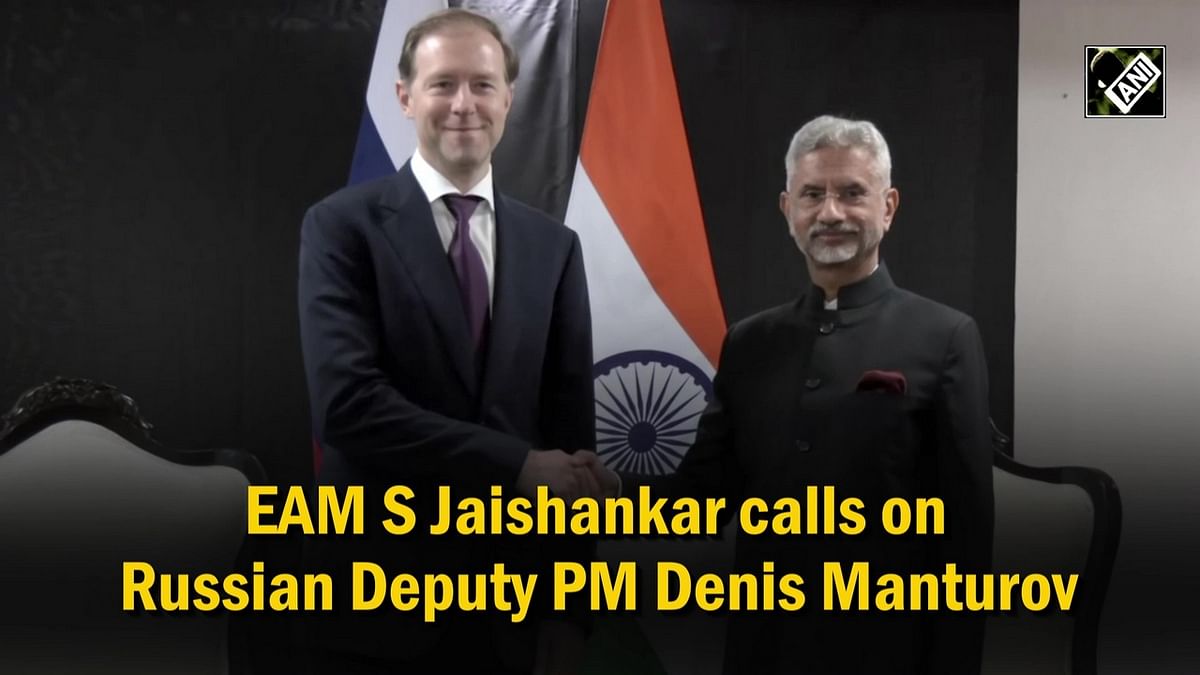 EAM S Jaishankar calls on Russian Deputy PM Denis Manturov