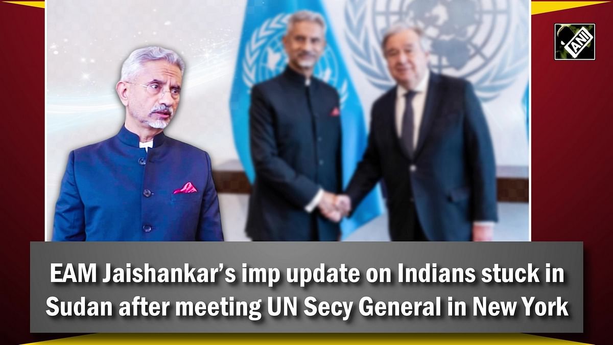EAM Jaishankar’s imp update on Indians stuck in Sudan after meeting UN Secy General in New York