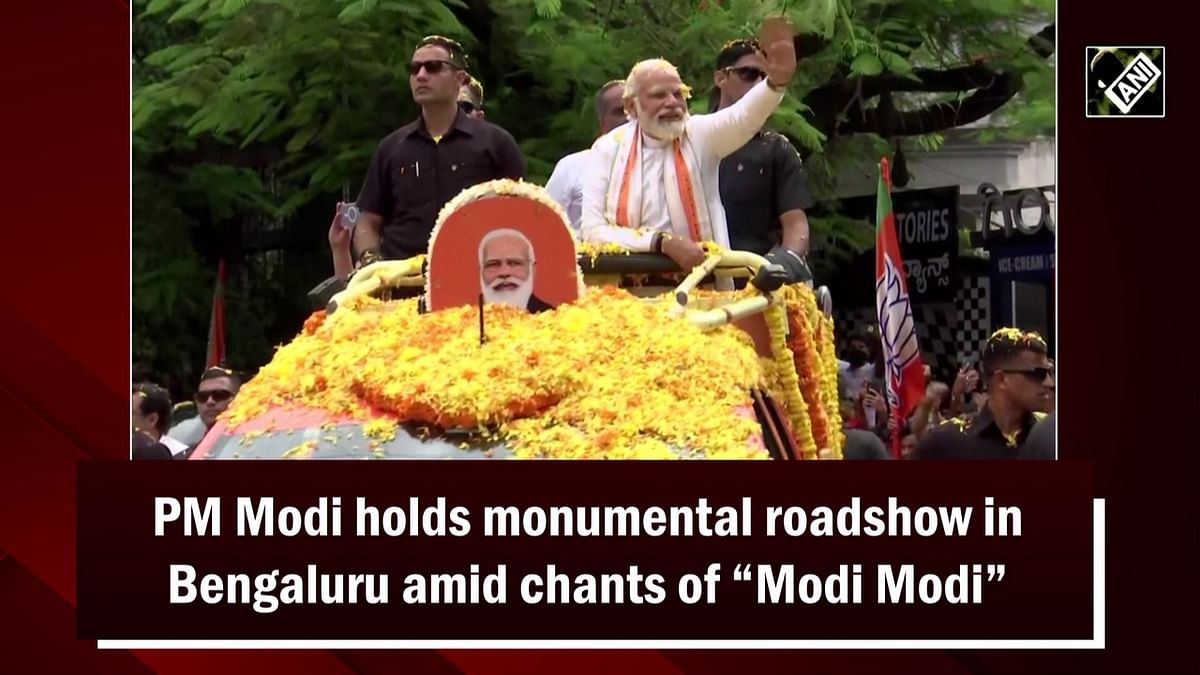 PM Modi's monumental roadshow in Bengaluru, day 2