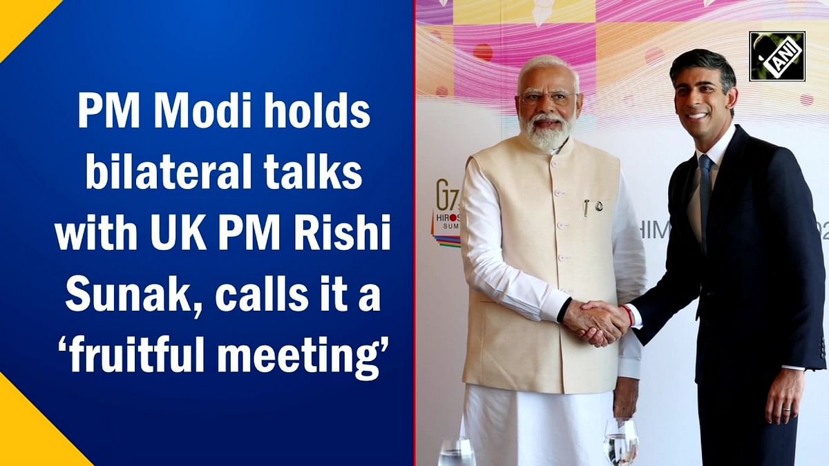 PM Modi holds bilateral talks with UK PM Rishi Sunak, calls it a ‘fruitful meeting’