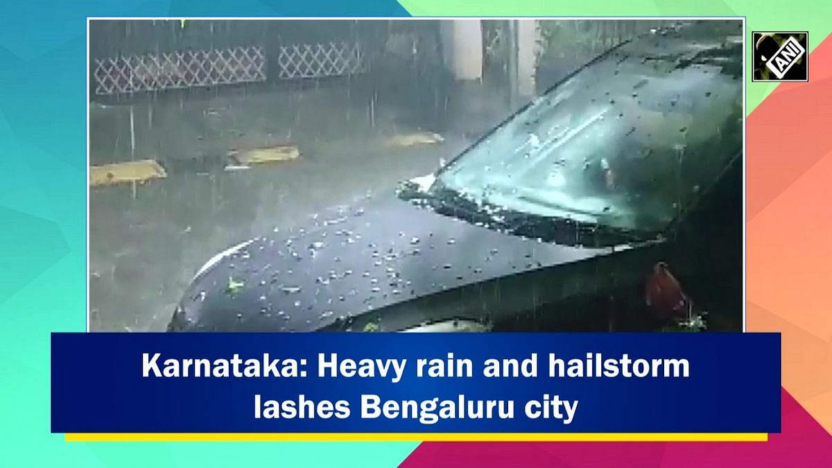 Karnataka: Heavy rain and hailstorm lashes Bengaluru city