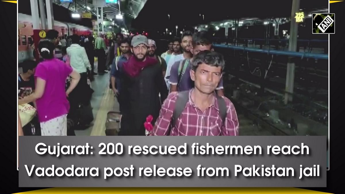 Gujarat: 200 rescued fishermen reach Vadodara post release from Pakistan jail  