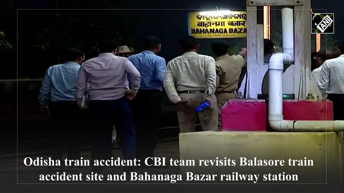 Odisha train accident: CBI team revisits Balasore train accident site and Bahanaga Bazar railway station