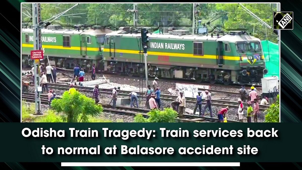 Train services back to normal at Odisha accident site