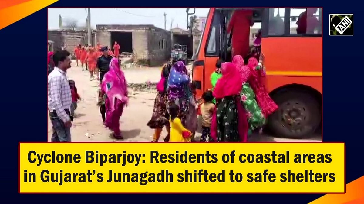 Cyclone Biparjoy: Residents of coastal areas in Gujarat’s Junagadh shifted to safe shelters