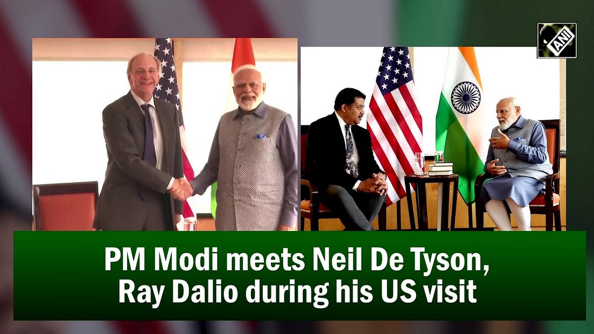 PM Modi meets Neil De Tyson, Ray Dalio during US visit