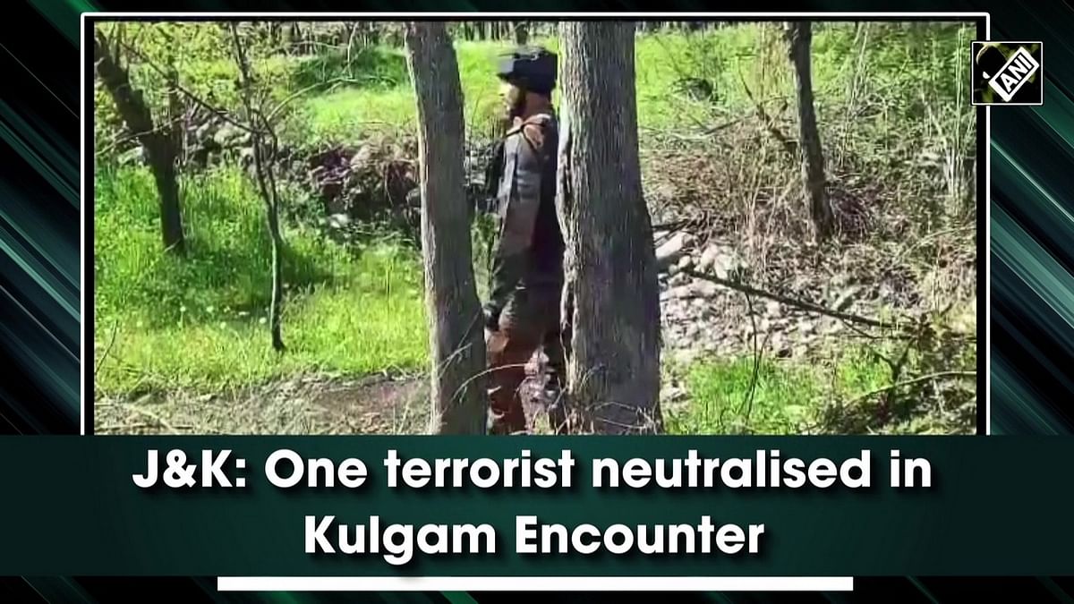 J&K: One terrorist neutralised in Kulgam Encounter