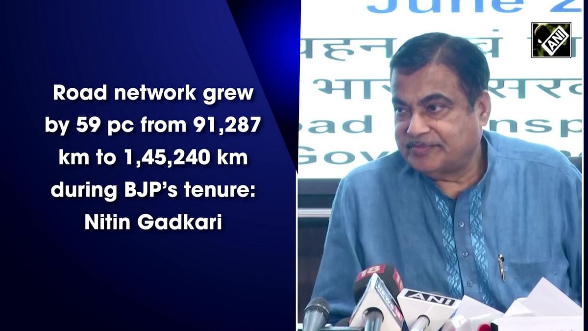 Road network grew by 59% from 91,287 km to 1,45,240 km during BJP’s tenure: Nitin Gadkari