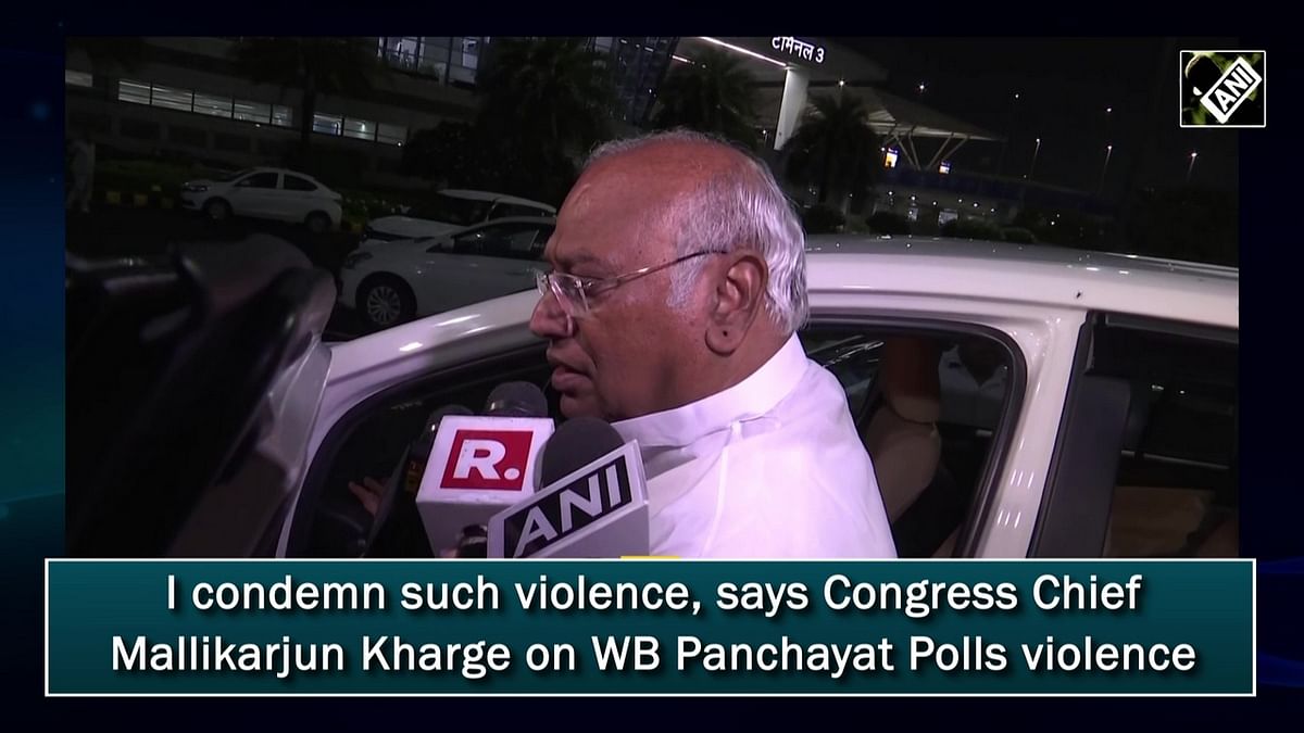 Kharge condemns Bengal panchayat polls violence 