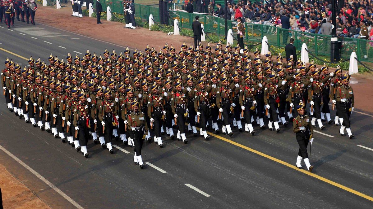 Glimpses of Full Dress Rehearsal of 70thRepublic Day Parade Celebrations atRajpath in New Delhi on Wednesday, January 23, 2019. Source: DPR Defence
