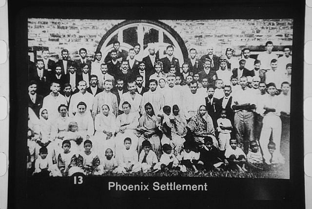 Members of Gandhi's Phoenix Settlement in South Africa. Source: Wikimedia Commons