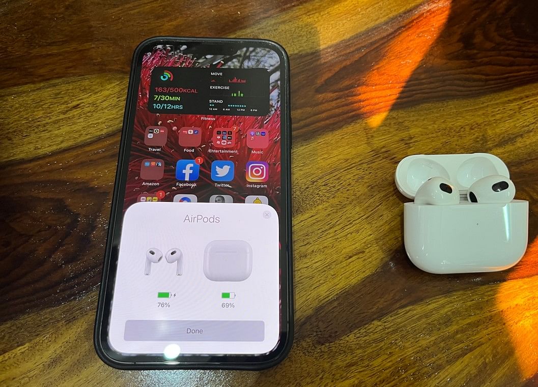 Like other accessories, AirPods 3rd Gen is also deeply integrated with iPhones/iPads/Macs/Apple Watches. Credit: DH Photo/KVN Rohit