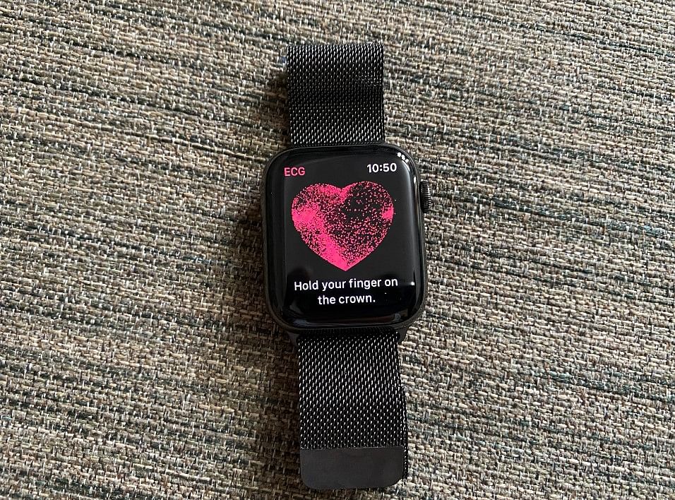 ECG app on Apple Watch Series 6. Credit: DH Photo/KVN Rohit